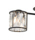 Keene 44.2cm 3 Light G9 Semi Flush Sand Black / Clear Crystal Shade-8