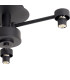 Keene 44.2cm 3 Light G9 Semi Flush Sand Black / Clear Crystal Shade-11
