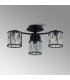 Keene 44.2cm 3 Light G9 Semi Flush Sand Black / Clear Crystal Shade-14