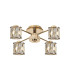 Keene 46.8cm 4 Light G9 Semi Flush French Gold / Clear Crystal Shade-1