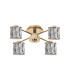 Keene 46.8cm 4 Light G9 Semi Flush French Gold / Clear Crystal Shade-4