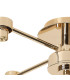 Keene 46.8cm 4 Light G9 Semi Flush French Gold / Clear Crystal Shade-5