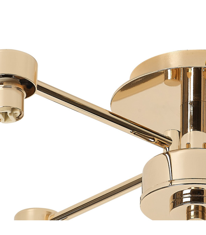 Keene 46.8cm 4 Light G9 Semi Flush French Gold / Clear Crystal Shade-5