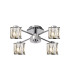 Keene 46.8cm 4 Light G9 Semi Flush Polished Chrome / Clear Crystal Shade-1