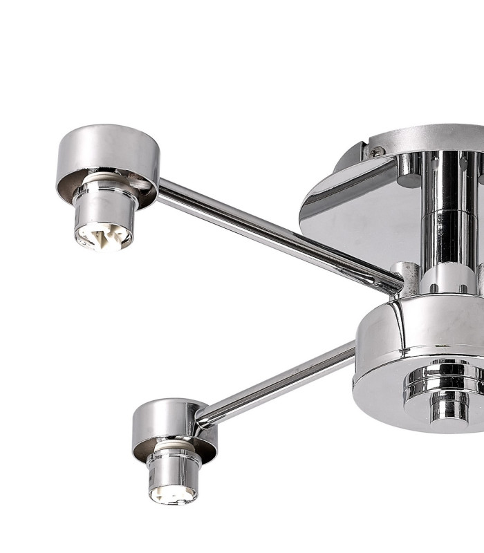 Keene 46.8cm 4 Light G9 Semi Flush Polished Chrome / Clear Crystal Shade-5