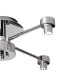 Keene 46.8cm 4 Light G9 Semi Flush Polished Chrome / Clear Crystal Shade-6