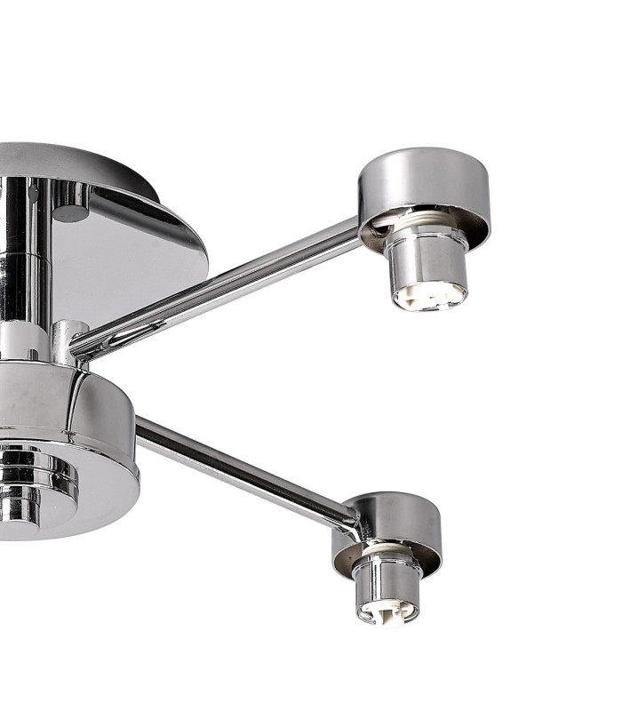 Keene 46.8cm 4 Light G9 Semi Flush Polished Chrome / Clear Crystal Shade-6