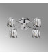 Keene 46.8cm 4 Light G9 Semi Flush Polished Chrome / Clear Crystal Shade-9