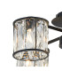 Keene 46.8cm 4 Light G9 Semi Flush Sand Black / Clear Crystal Shade-8