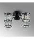 Keene 46.8cm 4 Light G9 Semi Flush Sand Black / Clear Crystal Shade-13