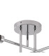 Keene 69cm 6 Light G9 Crossed Arm Semi Flush Polished Chrome / Clear Crystal Shade-7