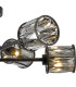 Keene 69cm 6 Light G9 Crossed Arm Semi Flush Sand Black / Smoked Crystal Shade-8