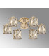 Keene 51.8cm 6 Light G9 Semi Flush French Gold / Clear Crystal Shade-3