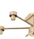 Keene 51.8cm 6 Light G9 Semi Flush French Gold / Clear Crystal Shade-8