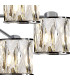 Keene 51.8cm 6 Light G9 Semi Flush Polished Chrome / Clear Crystal Shade-7