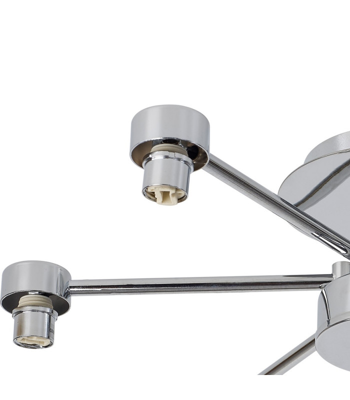 Keene 51.8cm 6 Light G9 Semi Flush Polished Chrome / Clear Crystal Shade-8