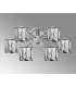 Keene 51.8cm 6 Light G9 Semi Flush Polished Chrome / Clear Crystal Shade-12