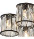 Keene 51.8cm 6 Light G9 Semi Flush Sand Black / Clear Crystal Shade-7