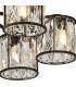Keene 51.8cm 6 Light G9 Semi Flush Sand Black / Clear Crystal Shade-8