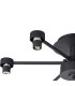 Keene 51.8cm 6 Light G9 Semi Flush Sand Black / Clear Crystal Shade-9