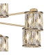 Keene 76.8cm 8 Light G9 Semi Flush French Gold / Clear Crystal Shade-6