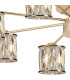Keene 76.8cm 8 Light G9 Semi Flush French Gold / Clear Crystal Shade-7