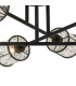 Keene 69cm 6 Light G9 Crossed Arm Semi Flush Sand Black / Clear Crystal Shade-8