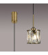 Keene 10.8cm 1 Light G9 2m Single Pendant Antique Brass / Clear Crystal Shade-3