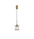 Keene 10.8cm 1 Light G9 2m Single Pendant Antique Brass / Clear Crystal Shade-4