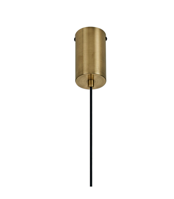 Keene 10.8cm 1 Light G9 2m Single Pendant Antique Brass / Clear Crystal Shade-6
