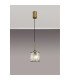 Keene 10.8cm 1 Light G9 2m Single Pendant Antique Brass / Clear Crystal Shade-10