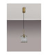 Keene 10.8cm 1 Light G9 2m Single Pendant Antique Brass / Clear Crystal Shade-11