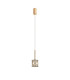 Keene 10.8cm 1 Light G9 2m Single Pendant French Gold / Clear Crystal Shade-5