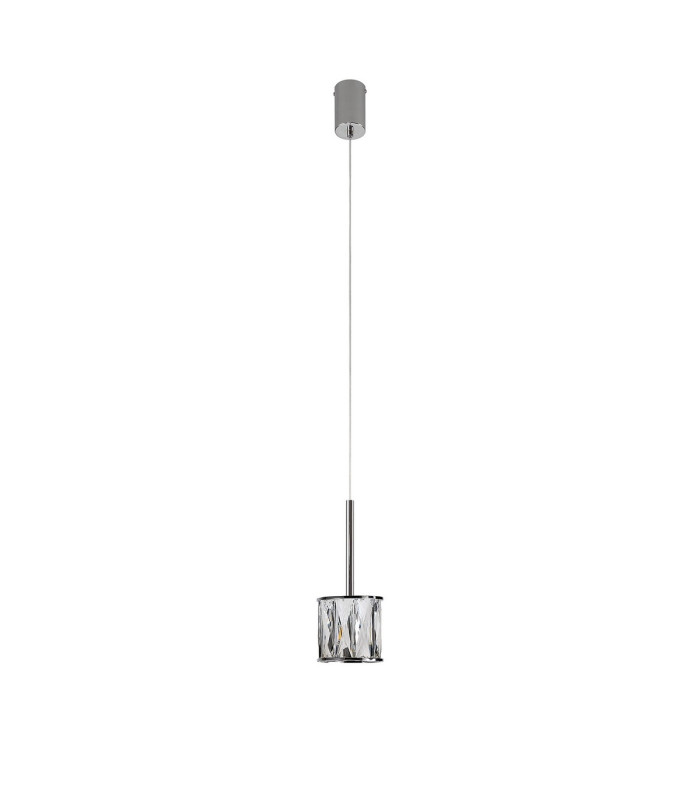 Keene 10.8cm 1 Light G9 2m Single Pendant Polished Chrome / Clear Crystal Shade-4