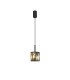 Keene 10.8cm 1 Light G9 2m Single Pendant Satin Black / Smoke Crystal Shade-4