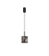 Keene 10.8cm 1 Light G9 2m Single Pendant Satin Black / Smoke Crystal Shade-5