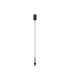 Keene 10.8cm 1 Light G9 2m Single Pendant Satin Black / Smoke Crystal Shade-6