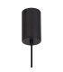 Keene 10.8cm 1 Light G9 2m Single Pendant Satin Black / Smoke Crystal Shade-8