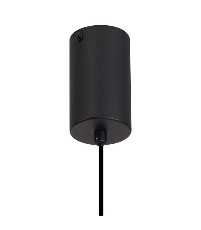 Keene 10.8cm 1 Light G9 2m Single Pendant Satin Black / Smoke Crystal Shade-8