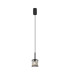 Keene 10.8cm 1 Light G9 2m Single Pendant Sand Black / Clear Crystal Shade-4