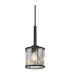 Keene 10.8cm 1 Light G9 2m Single Pendant Sand Black / Clear Crystal Shade-7