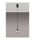 Keene 10.8cm 1 Light G9 2m Single Pendant Sand Black / Clear Crystal Shade-13