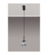 Keene 10.8cm 1 Light G9 2m Single Pendant Sand Black / Clear Crystal Shade-14