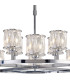 Keene 90.8cm 8 + 4 Light Round G9 Telescopic Light Polished Chrome / Clear Crystal Shade-5