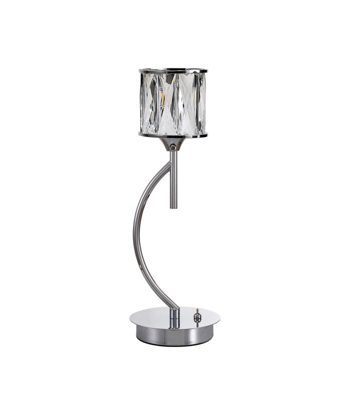 Keene 1 Light G9 Vertical Crystal Table Lamp Polished Chrome & Clear Crystal Shade-4
