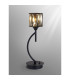Keene 1 Light G9 Vertical Crystal Table Lamp Satin Black & Smoke Crystal Shade-3