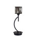 Keene 1 Light G9 Vertical Crystal Table Lamp Satin Black & Smoke Crystal Shade-4