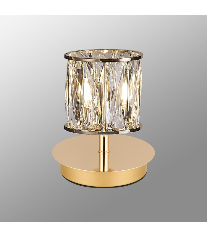 Keene 1 Light G9 Small Touch Switch Crystal Table Lamp French Gold & Clear Crystal Shade-3