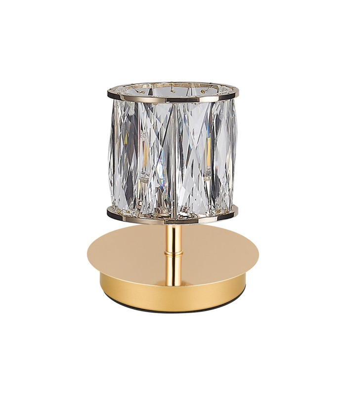 Keene 1 Light G9 Small Touch Switch Crystal Table Lamp French Gold & Clear Crystal Shade-4
