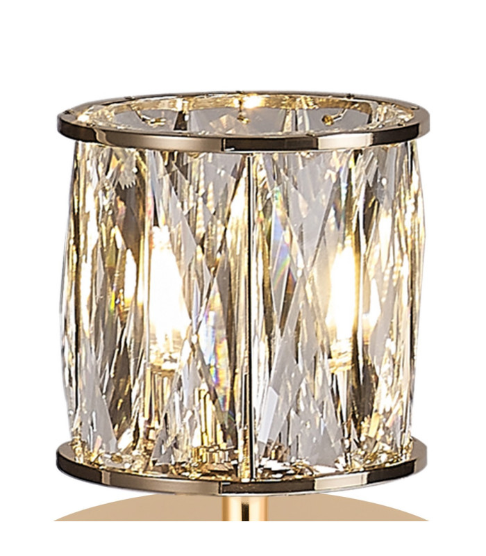 Keene 1 Light G9 Small Touch Switch Crystal Table Lamp French Gold & Clear Crystal Shade-5